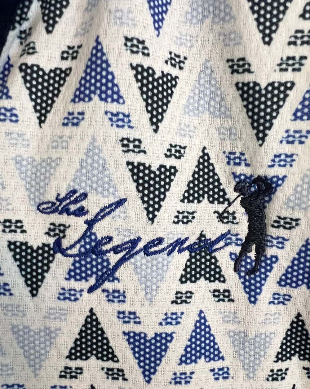 Adidas Youth Girl's Navy Geometric Print Sleeveless Polo Golf Top Size Medium‎ - Picture 2 of 4